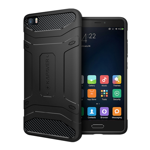 Xiaomi Mi5 Back Cover Case | Rugged - Black