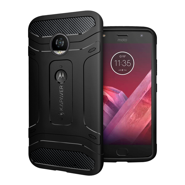 KAPAVER® Rugged Back Cover Case for Moto Z2 Play