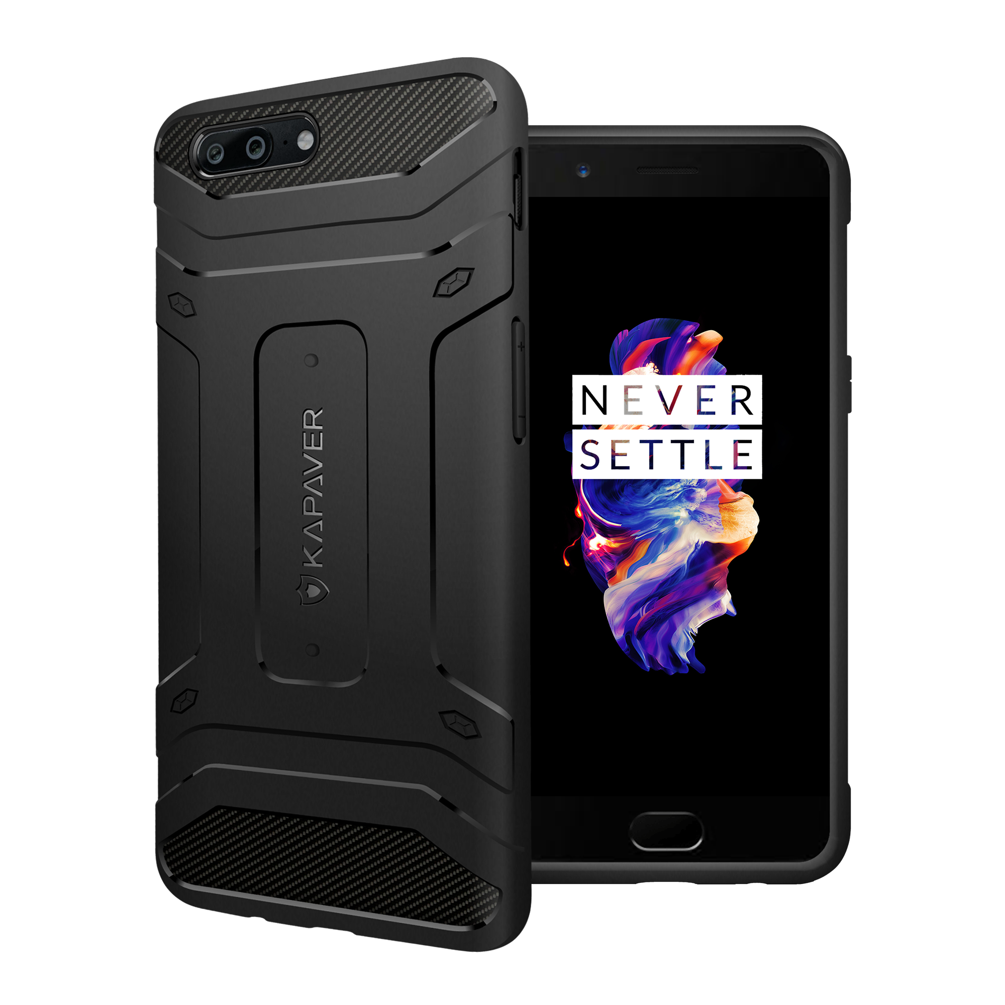 KAPAVER® Rugged Back Cover Case for OnePlus 5