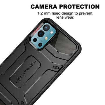 OnePlus 9R 5g Back Cover Case | Rugged -Black