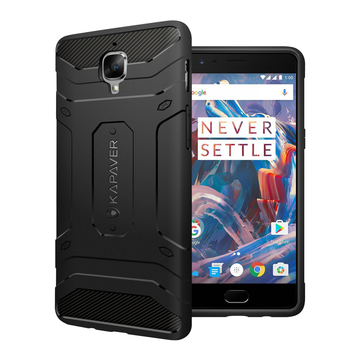 OnePlus 3 / OnePlus 3T Back Cover Case | Rugged - Black