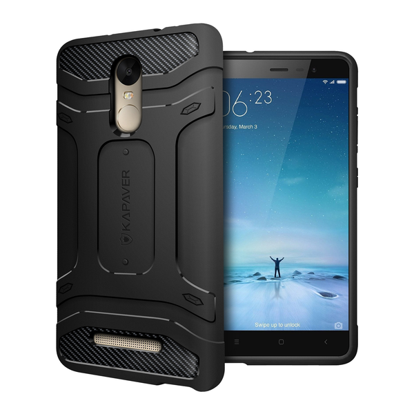 Xiaomi Redmi Note 3 Back Cover Case | Rugged - Black